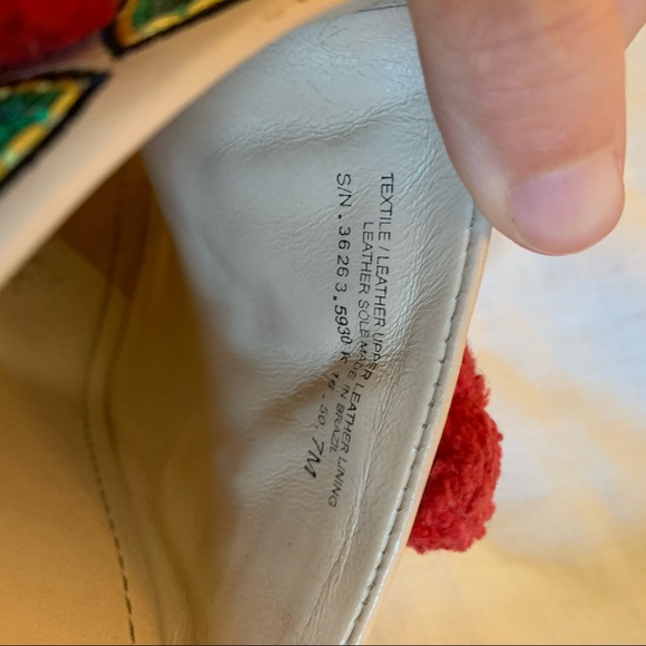 Tory Burch Ellis Embroidered Pom Pom Mules Heels - Picture 9 of 10